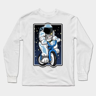Spaceman as Astronaut in Space Long Sleeve T-Shirt